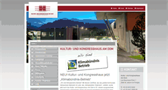 Desktop Screenshot of kongresshaus.at